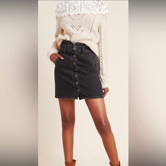 Pilcro and the Letterpress Dresses & Skirts - Anthropologie Pilcro & the Letterpress Denim Skirt